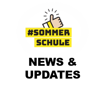 logo der sommerschule mit bildunterschrift news und updates